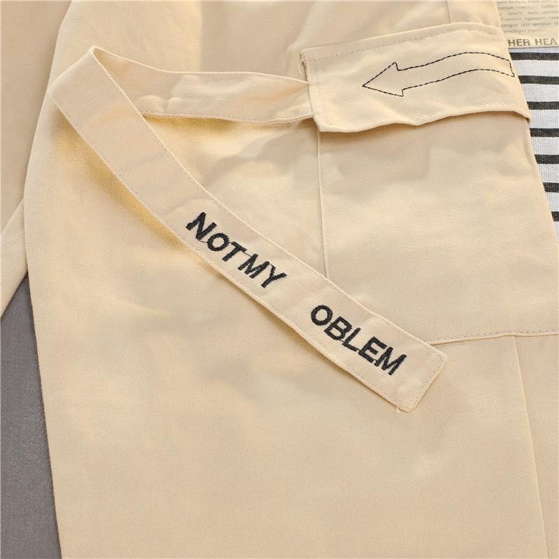 Celana Panjang Wanita Yungi Street Pants Harajuku Bahan American Dril Pakaian Cewe Kekinian Bawahan Santai Sporty Kasual Remaja Cewe Murah Modern Remaja Dewasa Terbaru-3