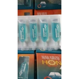 ☉ Makarizo Honey dew Restructuring Serum Biru 5x5 ml Rambut Rusak ➲
