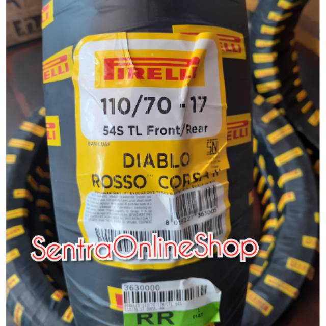 Ban Race Pirelli Diablo Rosso Corsa II 110 70 17