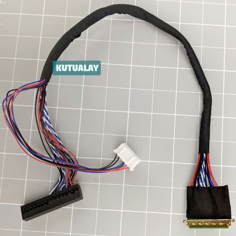 Kabel LVDS 40 Pin 1ch 6bit untuk LCD Laptop Netbook 40pin ke Board Universal