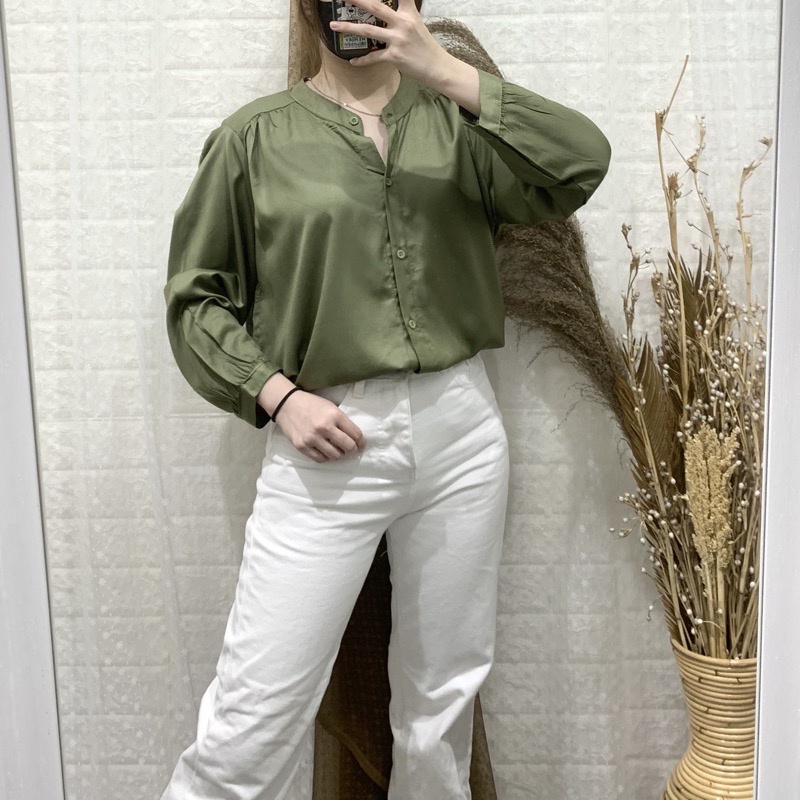 BEFAST - ZEC Blus JEJE / Mia Longsleeve Top / Blouse Polos Casual Wanita / Blouse Lengan Panjang / Blouse Keluaran Terbaru 2021