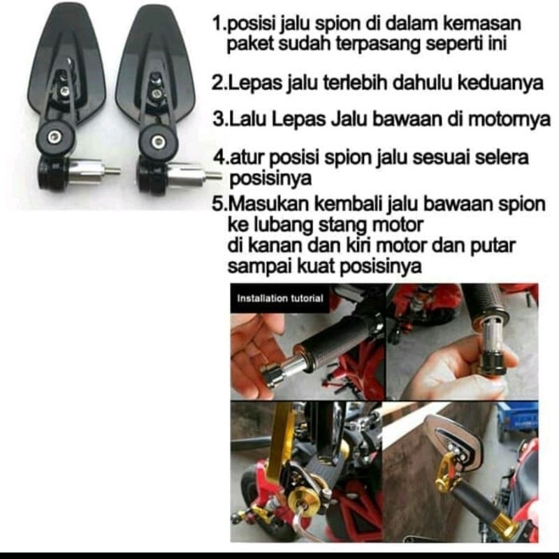 spion oval KACA BENING ATAU KACA PUTIH Semua motor masuk bosku