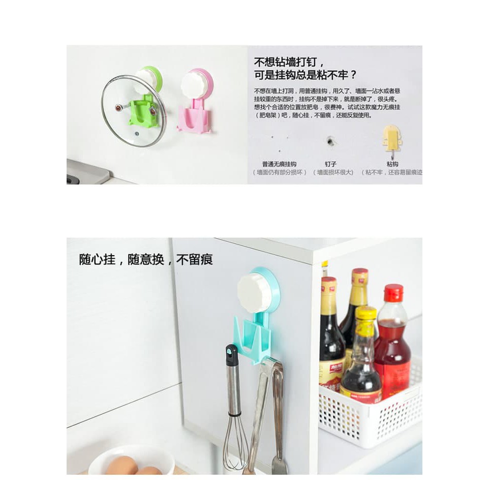 Gantungan tutup panci vacum serbaguna tanpa paku