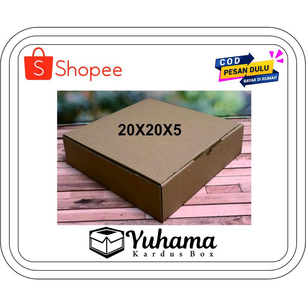 

( 10 Pcs ) Kardus uk. 20x20x5 cm...Die Cut untuk kotak Aksesoris dll, model box pizza
