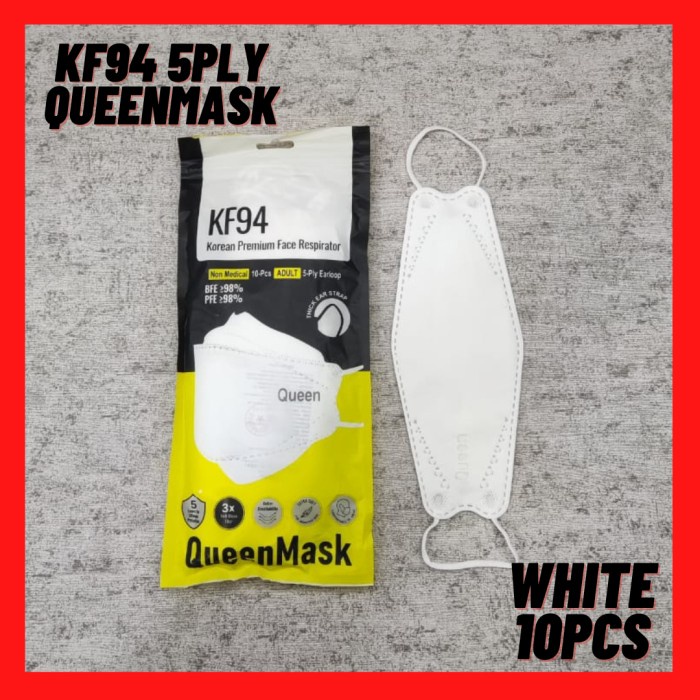 Masker Korea KF94 Queen Mask 5ply KF 94 Isi 10 Pcs 5 PLY