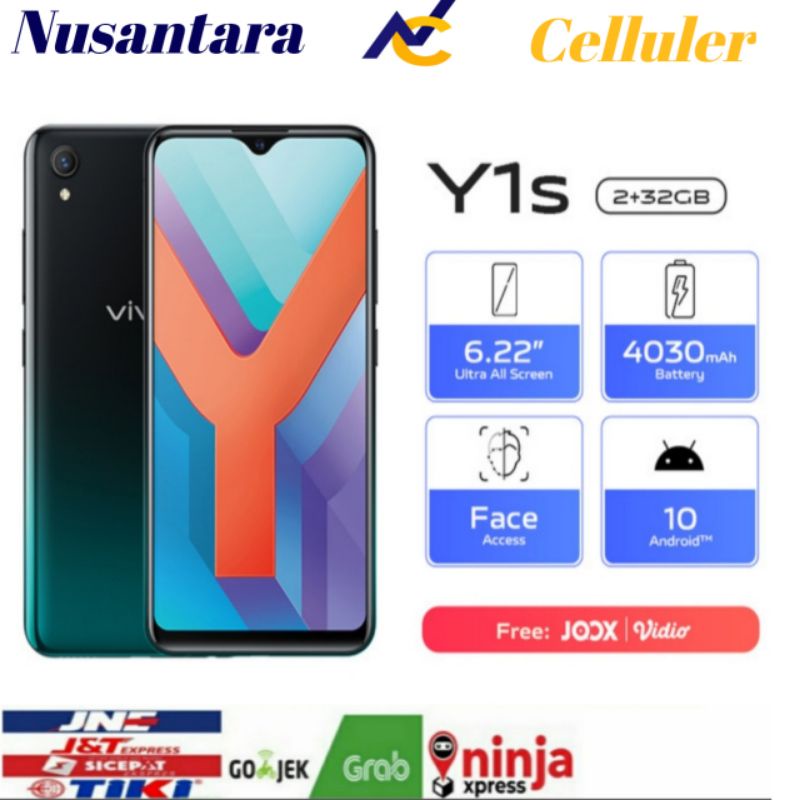 HP Vivo Y1s 2/32 GB [Vivo Y1s ram 2/32 GB] garansi resmi
