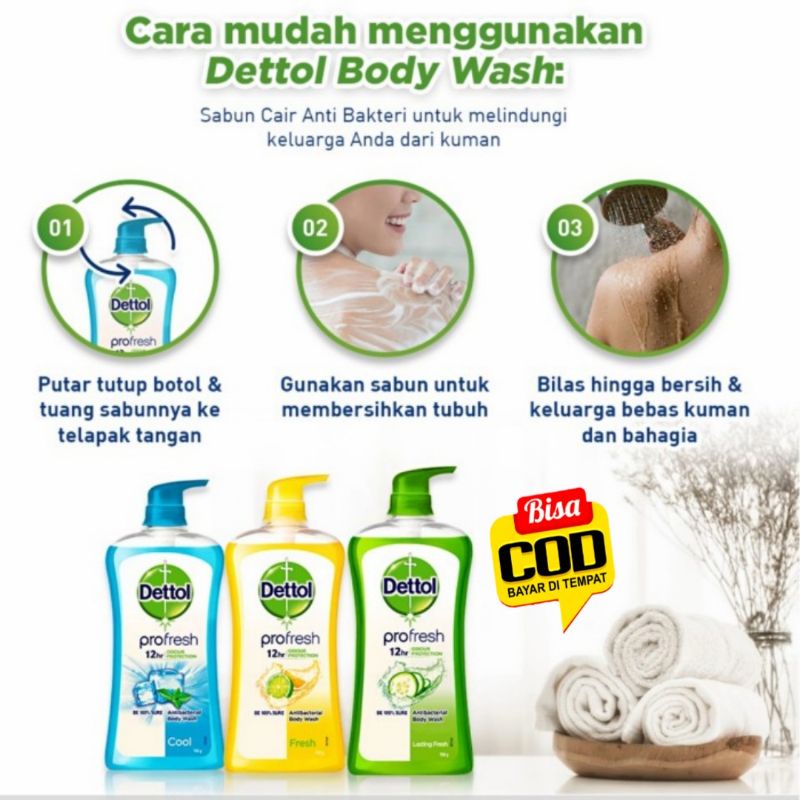 [[TERMURAH]] Dettol Body Wash 410ml Sabun Mandi Cair Anti Bakteri 410 gr Bodywash Refill