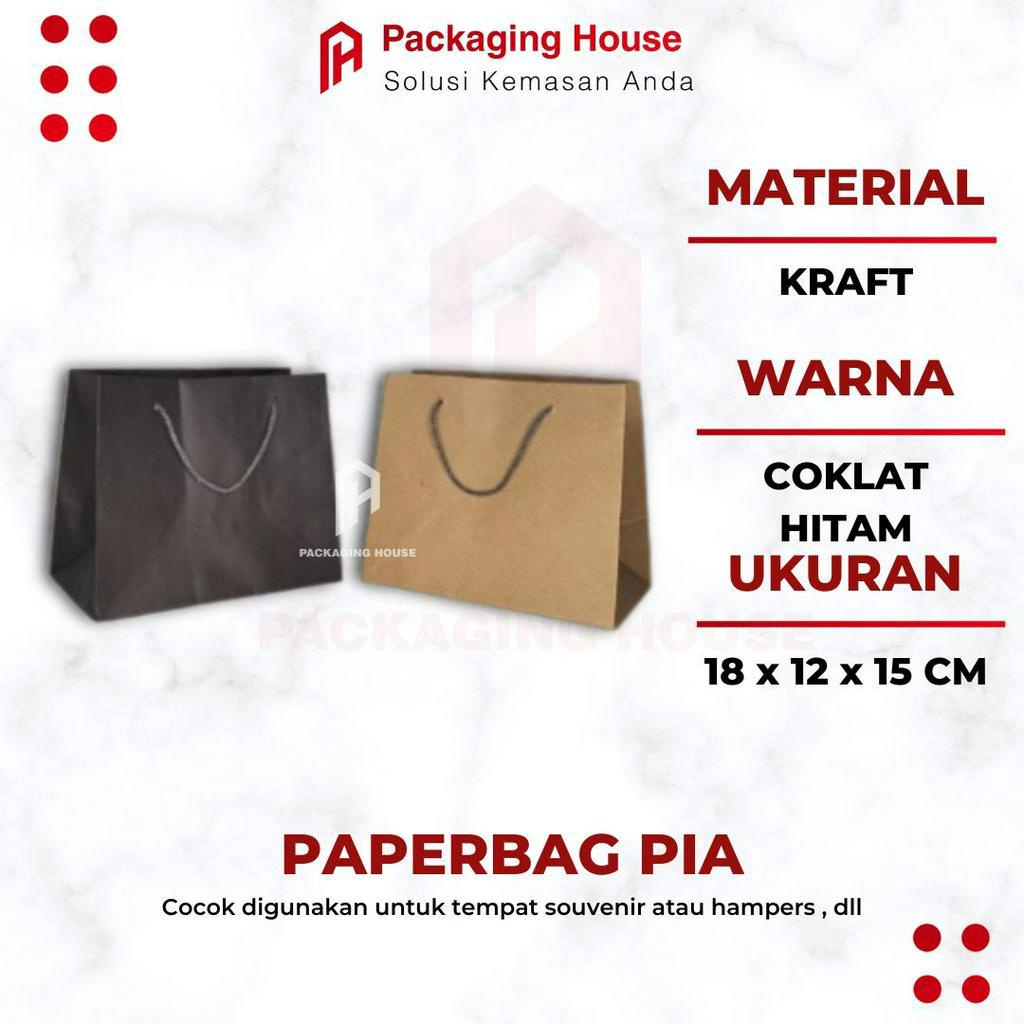 

Paper bag polos coklat (pia) | Paper bag 18x12x15 cm | Paperbag Motif | Paperbag murah |