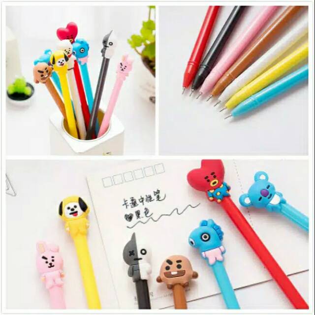 

Pulpen BT21 BTS pulpen gel kpop