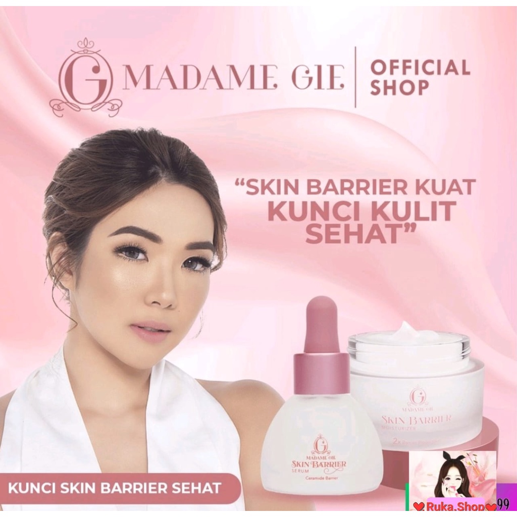 ⚘️Ruka.Shop⚘️ Madame Gie Skin Barrier Moisturizer 50g & Serum 20ml I Skincare Pelembab I Serum
