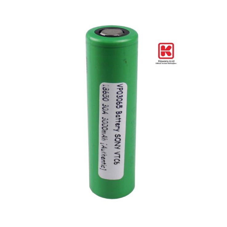 Battery SONY VTC6 30A 3000mAh [Authentic] KiswaraBandung