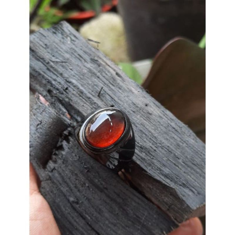 cincin batu akik getah katilayu asli natural kualitas super