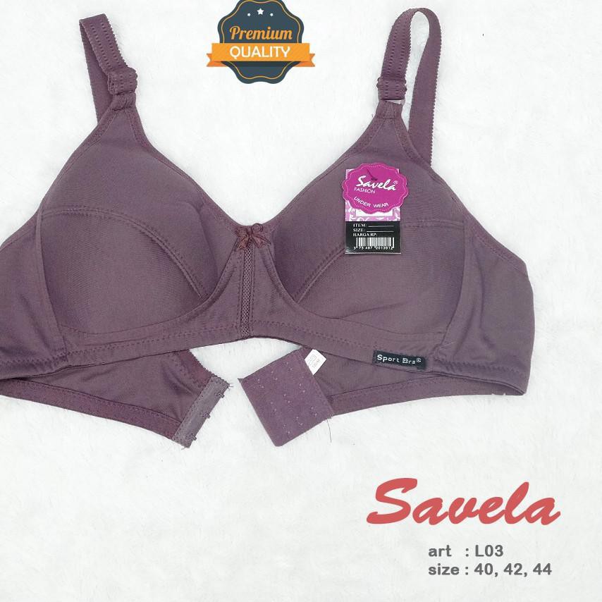 Sport Bra CUP Besar Kait 3 / BRA Size Besar MURAH / NON BUSA, NON KAWAT / SAVELA / UKURAN 40 42 44