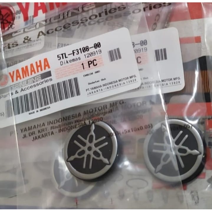 EMBLEM COVER DASI MIO SPORTY JUPITER Z BURHAN ASLI ORI YAMAHA 5TL F3108 00