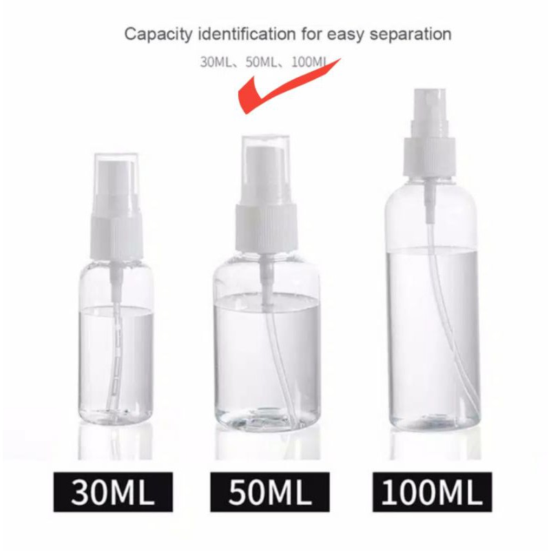 BOTOL KOSONG SPRAY 50 ML BOTOL PARFUM