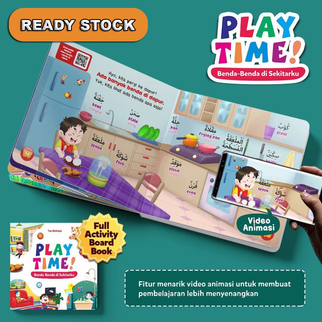 Buku Anak Play Time edisi Benda-Benda Di Sekitar Kita (Ziyad Books)