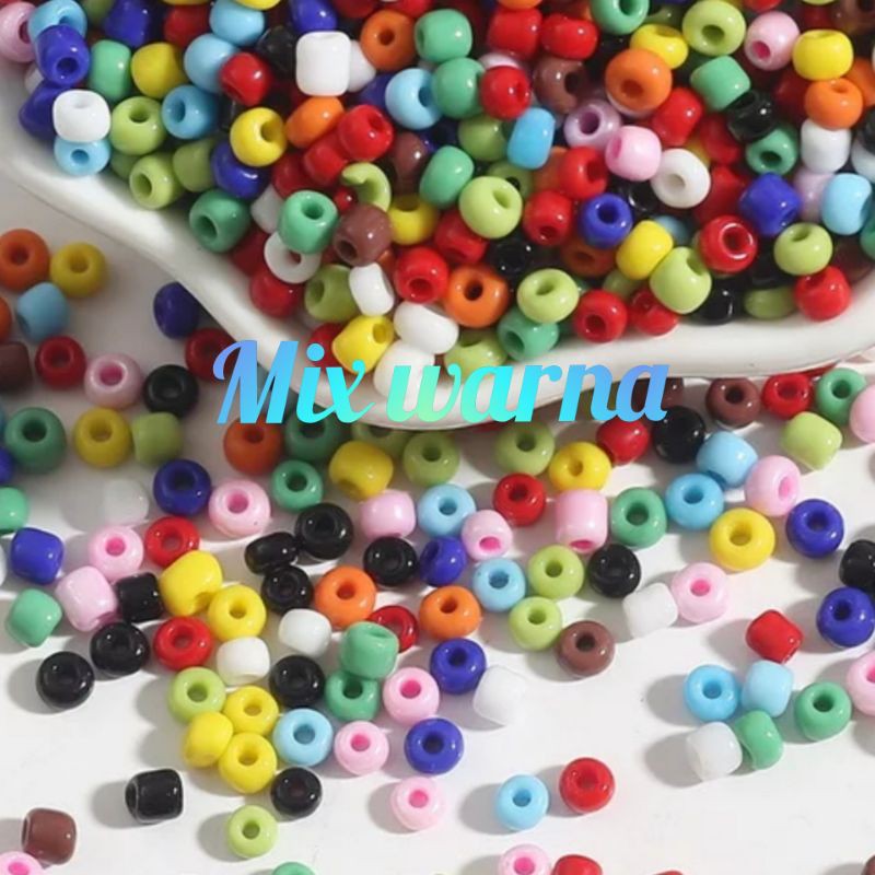 Manik Glass Beads 2mm | Mote Payet