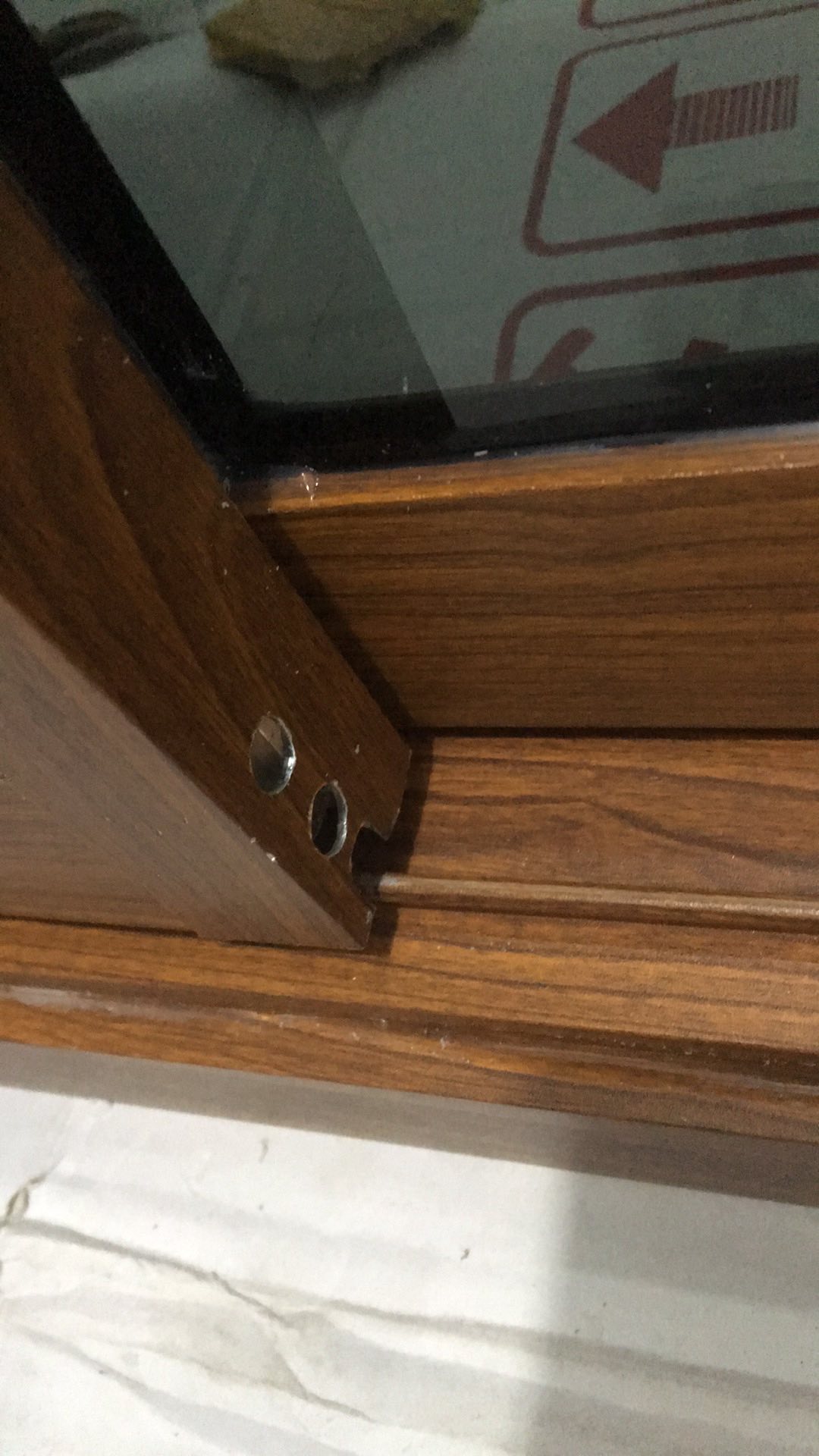 Jendela Aluminium 50x100 Sliding Serat Kayu