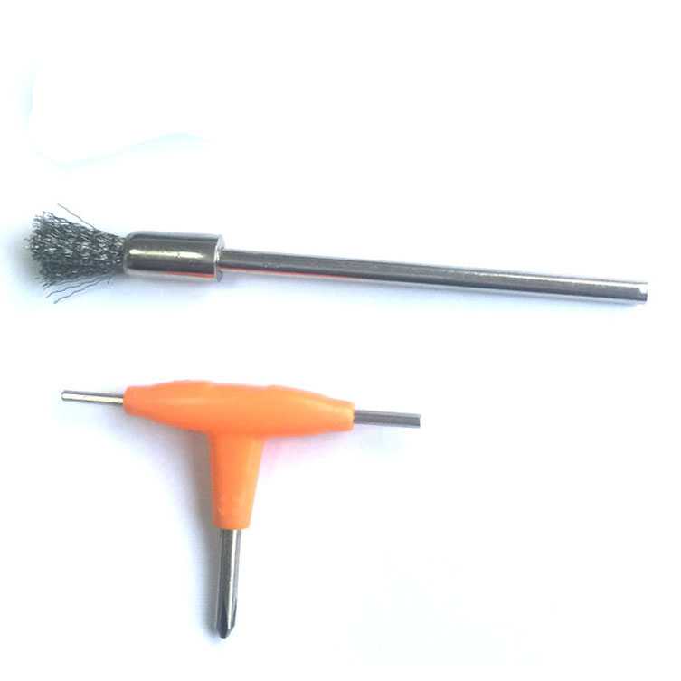 Sikat Brush Coil RDA RBA Vape dengan Obeng T - E-XY