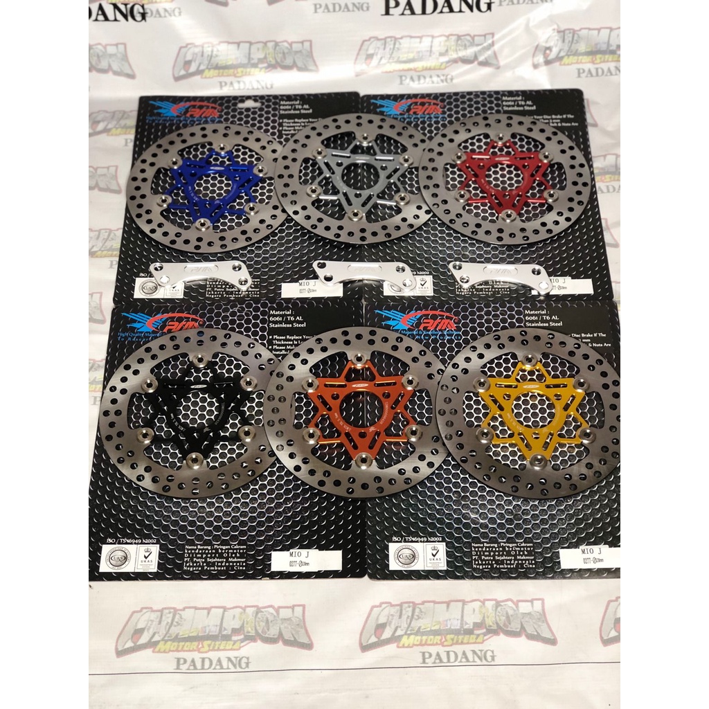 PIRING CAKRAM DEPAN VARIASI PSM RACING BULAT MIO J  MIO M3 LUBANG 3