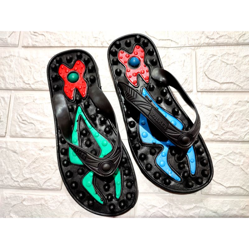 sandal jepit pria walker karet motif duri besar