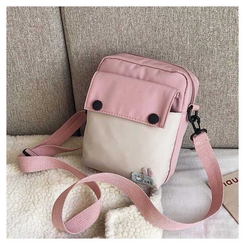 TAS SELEMPANG CAT-TAS LUCU-TAS MURAH