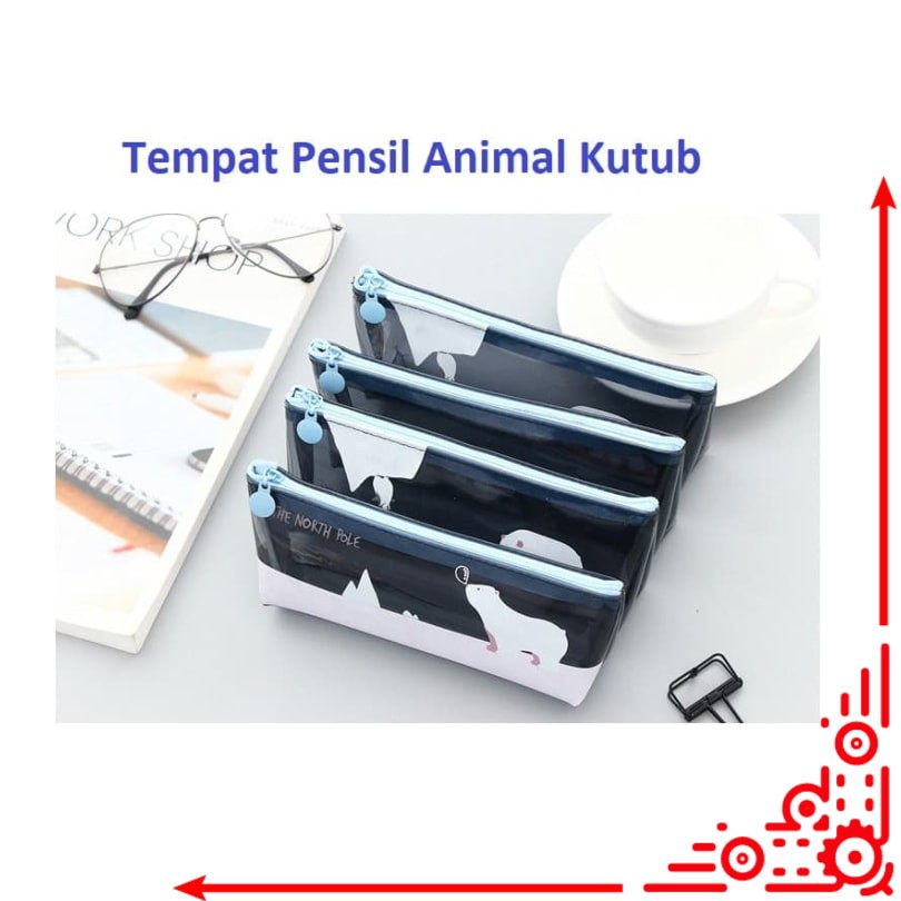 

mj / TP0051 Tempat Pensil Animal Kutub Pencil Case / Tempat Kosmetik