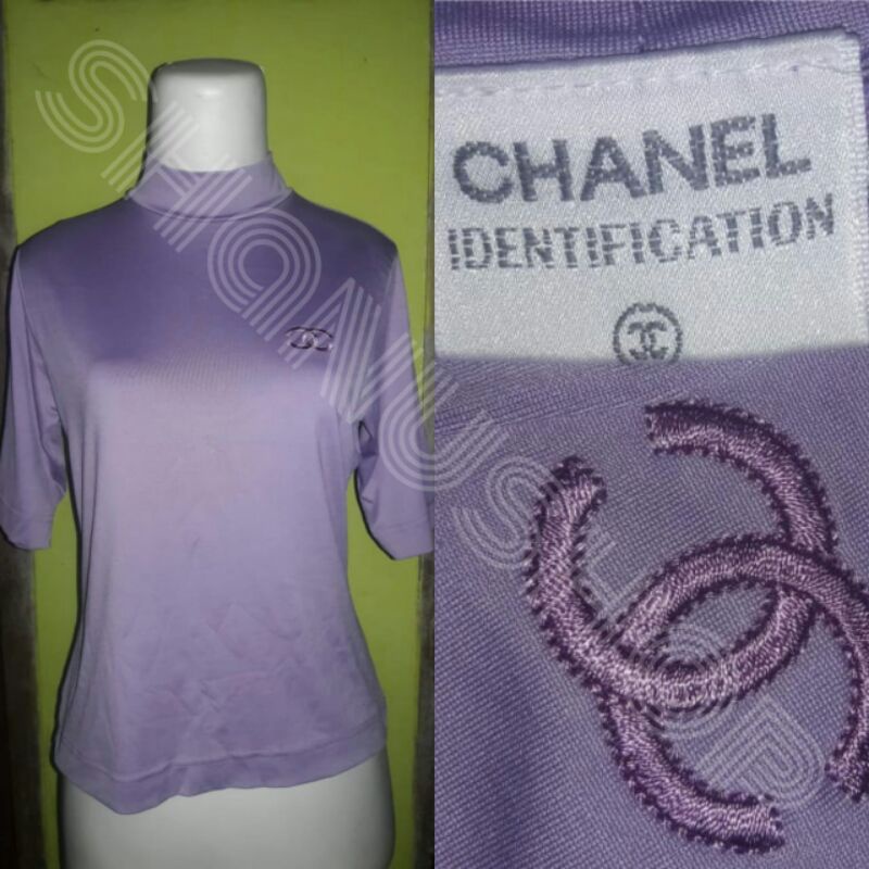 Kaos Lilac Chanel Original Preloved