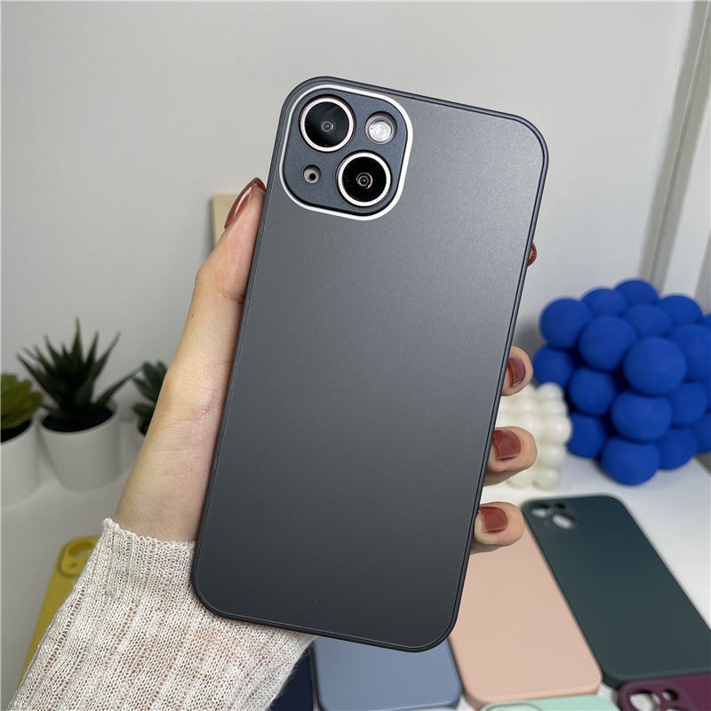 Casing Kaca Buram AG Kompatibel Untuk IPhone 7 8 Plus X XR XS 11 12 Pro MAX Hard Case