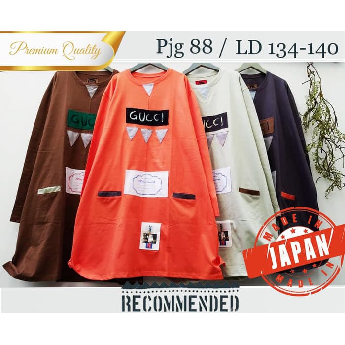 EJIhermes LD 134-140 XXXXL atasan wanita tunic jumbo big size muslim