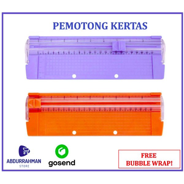 

Stok Terakhir Cutter Pemotong Potong Kertas Foto Portabel Paper Trimmer Scrapbook Diskon