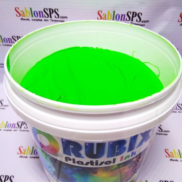 Tinta Sablon Plastisol ink Green Fluorecent / Stabilo