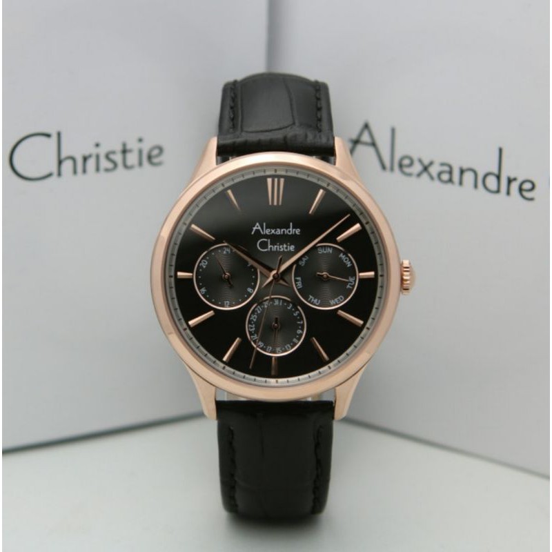 ALEXANDRE CHRISTIE AC 6569 ROSEGOLD BLACK AC6569 PRIA ORIGINAL