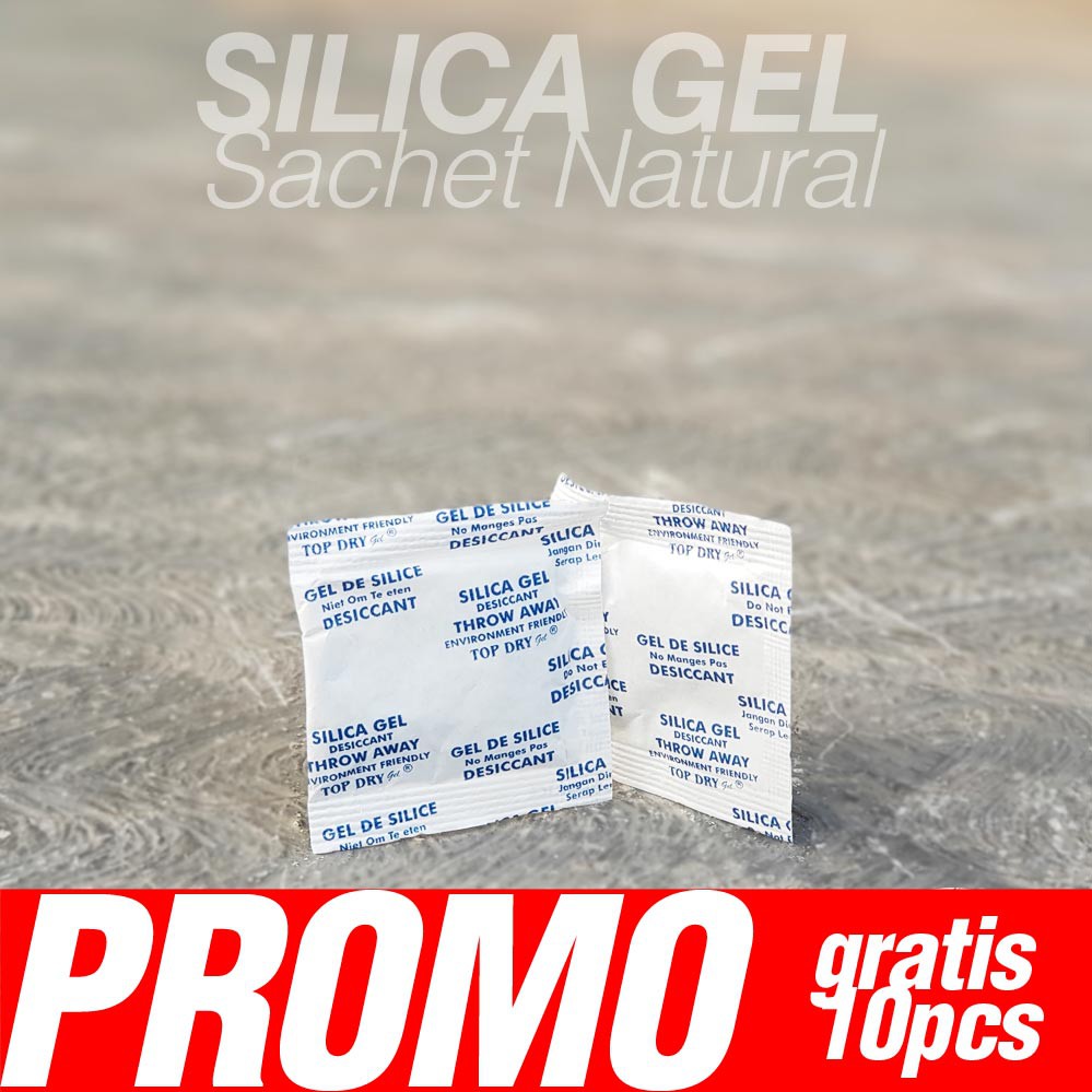 Silica Gel Natural Sachet 1gr 100 Buah GRATIS 10 Buah Food Grade A MURAH