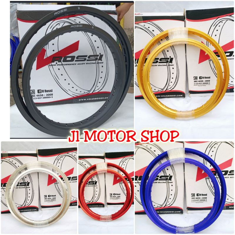 Velg Rossi 16 19 / 18 21 - Pelek Velk Velg Rossi Klx 16 19 18 21 Sepasang Hole 36 Dan 28 BIRU HITAM MERAH SILVER GOLD