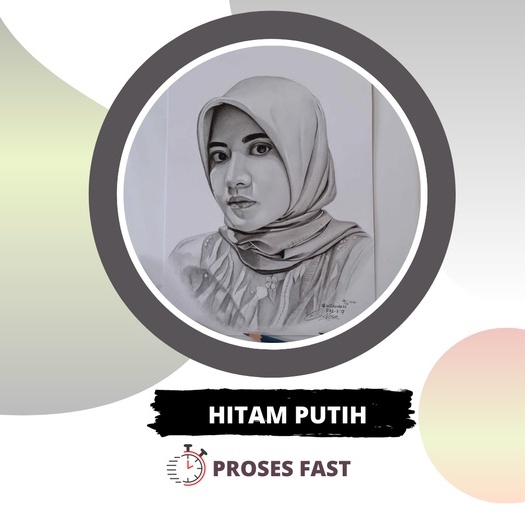 Jual Lukisan Wajah Sketsa Wajah Hitam Putih Shopee Indonesia