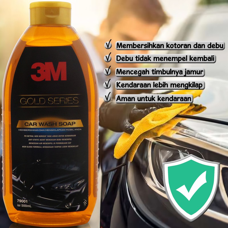 3M Auto Sabun Pencuci Mobil COMBO 6 Pcs Gold Series Car Wash Soap Shampoo Non Korosif CMB06-3M-79001