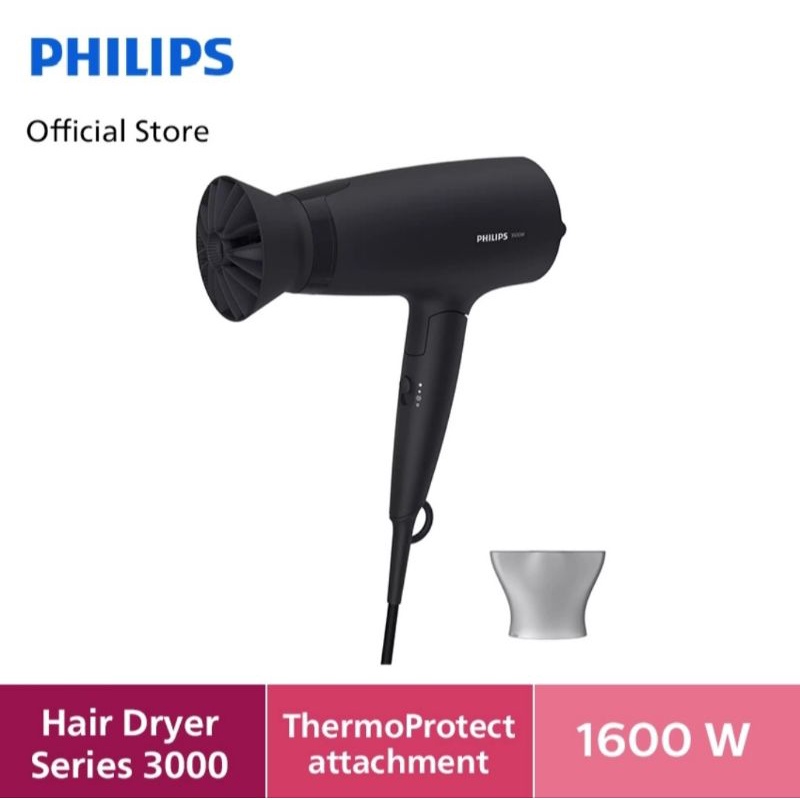 Philips BHD308-10 Hair Dryer 3000 Series 1600W Hitam
