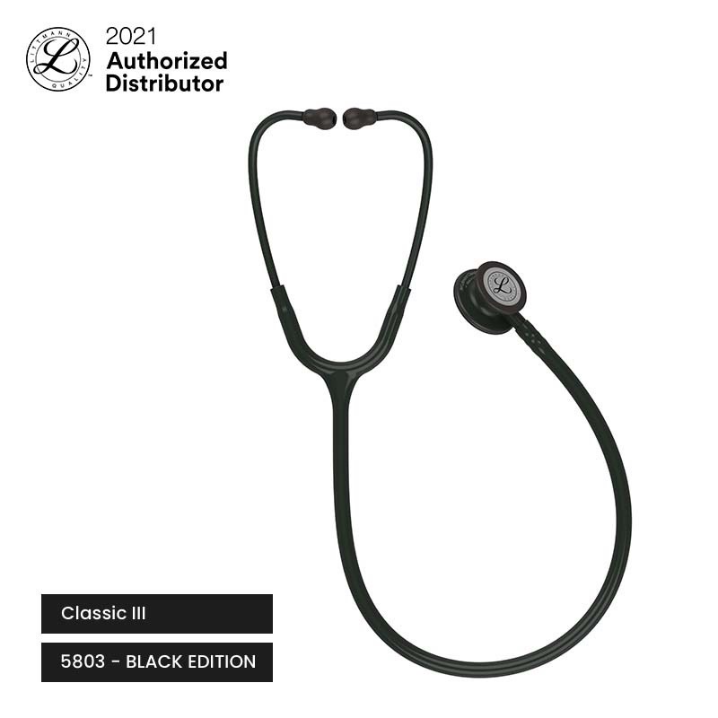 STETOSKOP CLASSIC III FULL BLACK 5803 EDITION LITTMANN CLASSIC  3 LITMAN LITMANN SAMLAB ALKES