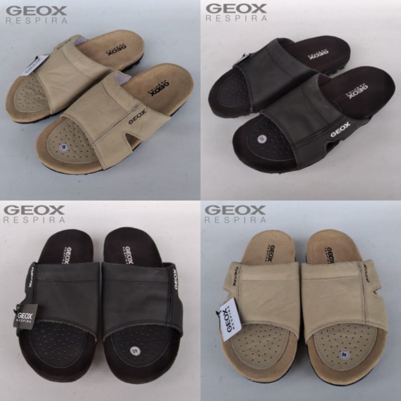 sandal  kulit Geox pria original sandal slop Geox origianal