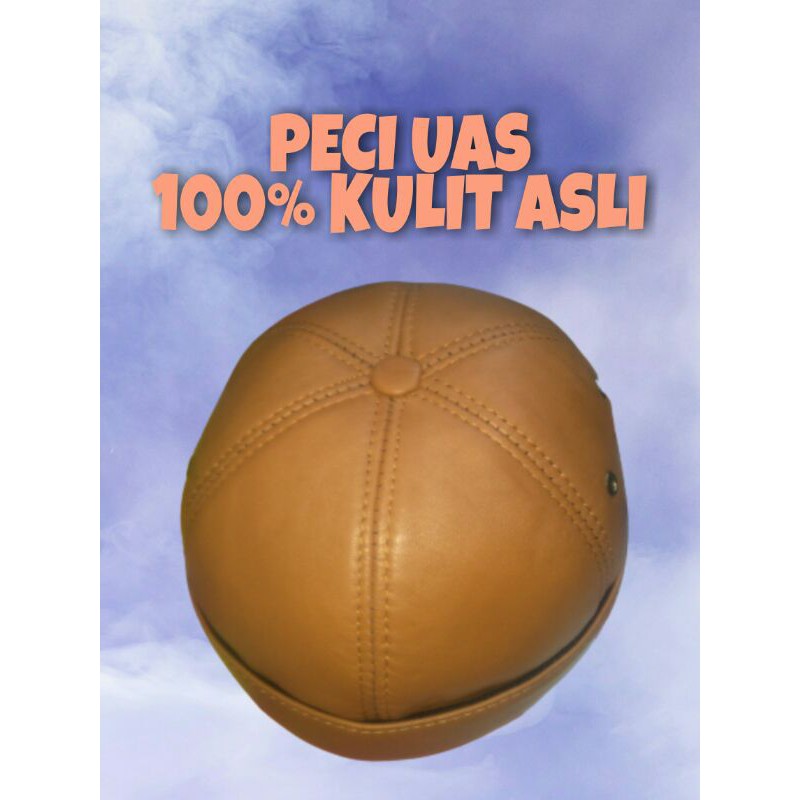 Peci kulit asli/peci uas asli kulit/peci mikihat kulit asli