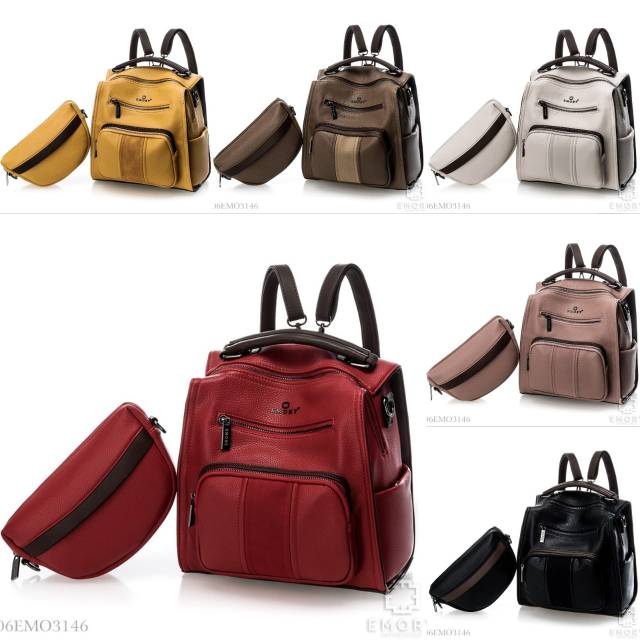 EMORY 06EMO3146 / BACKPACK RANSEL 2IN1 with MINI SLING BAG / ORIGINAL BRAND