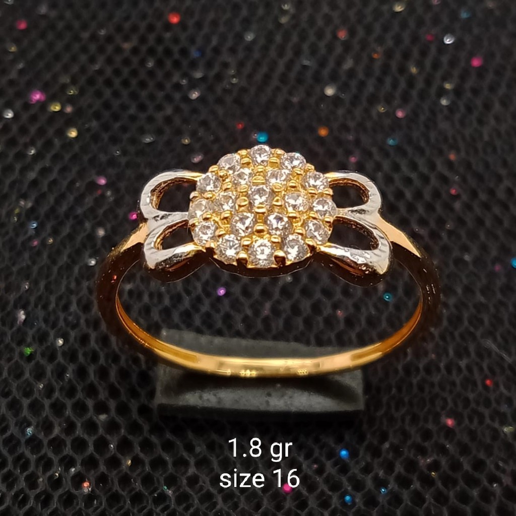 NEW Cincin Emas 17K - 1.8 gr Kadar 750 - 1842