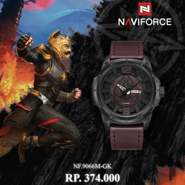 IDY - Jam NAVIFORCE NF.9066M-GK 100%ORIGINAL