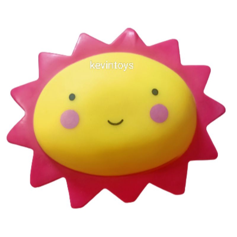B 1203 THE SUN MATAHARI LIGHT / MAINAN LAMPU TIDUR LED NYALA BENTUK MATAHARI BAHAN KARET