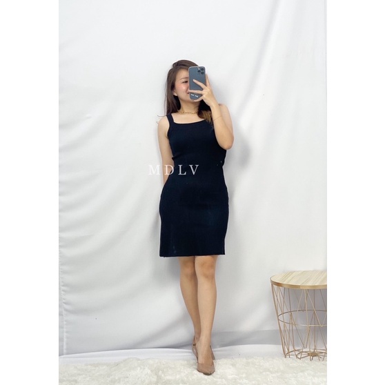 MDLV ~ 0240 Pdk Knit Cami Bodycon Dress Import Dress Rajut Bodycon Dress Rajut Sexy Dress Simple Rajut Dress Reguler Rajut Fashion Import