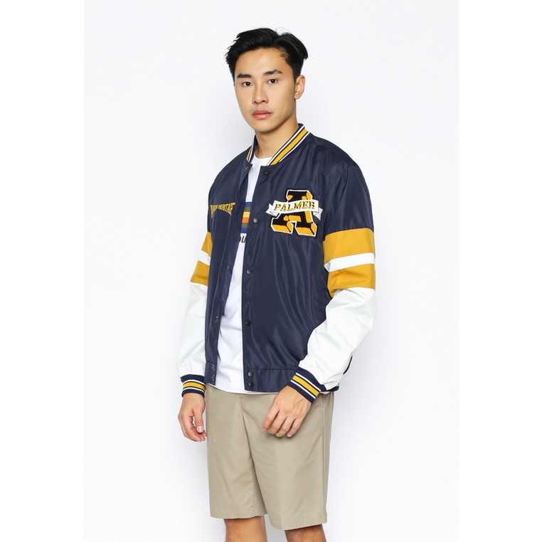 ARNOLD PALMER Jaket Varsity Pria Biru Navy - P-AGJG17-Z9