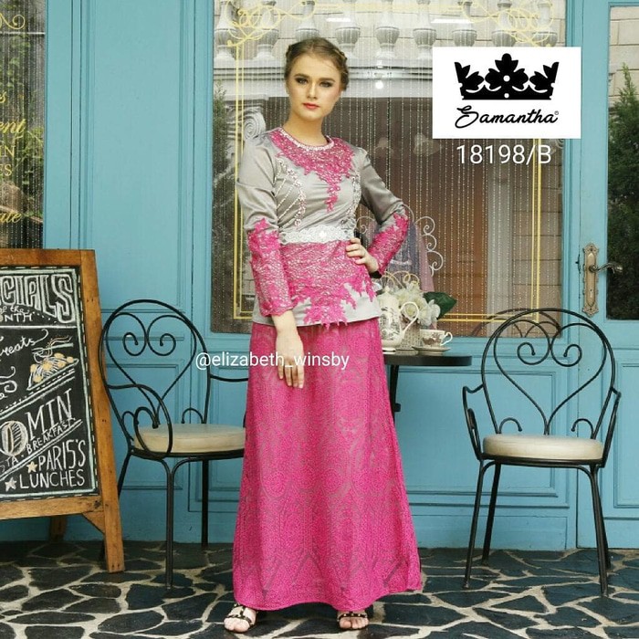 Terlaris Samantha Elizabeth Winsby Gamis Muslim setelan rok code 18198 B Berkualitas