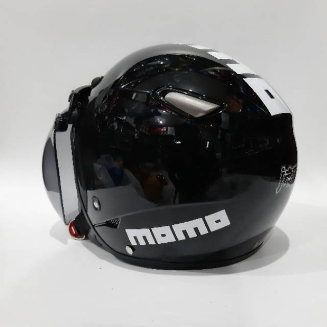 Helm Jpn Momo kawai Kaca Hitam Gloss