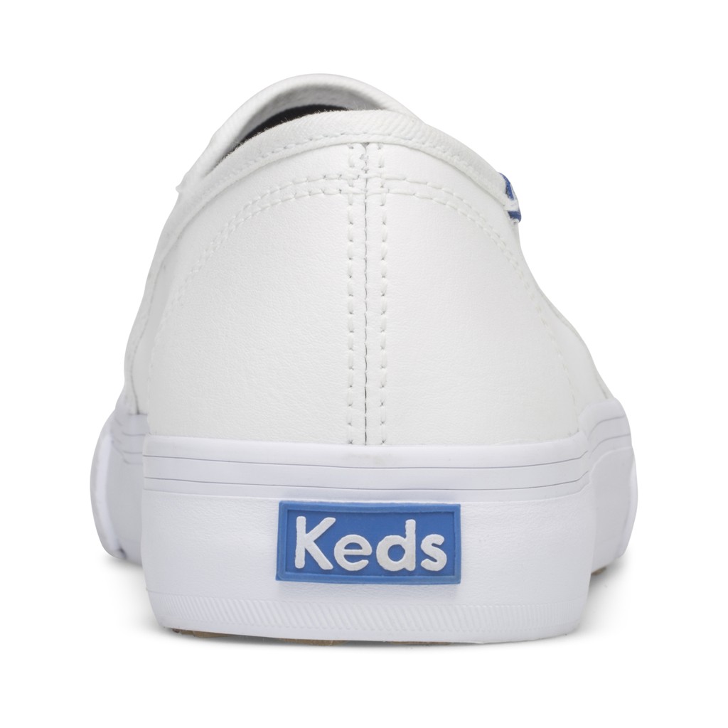 keds double decker white leather